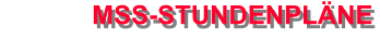 MSS-STUNDENPLNE
