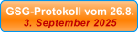 GSG-Protokoll vom 26.8. 3. September 2025